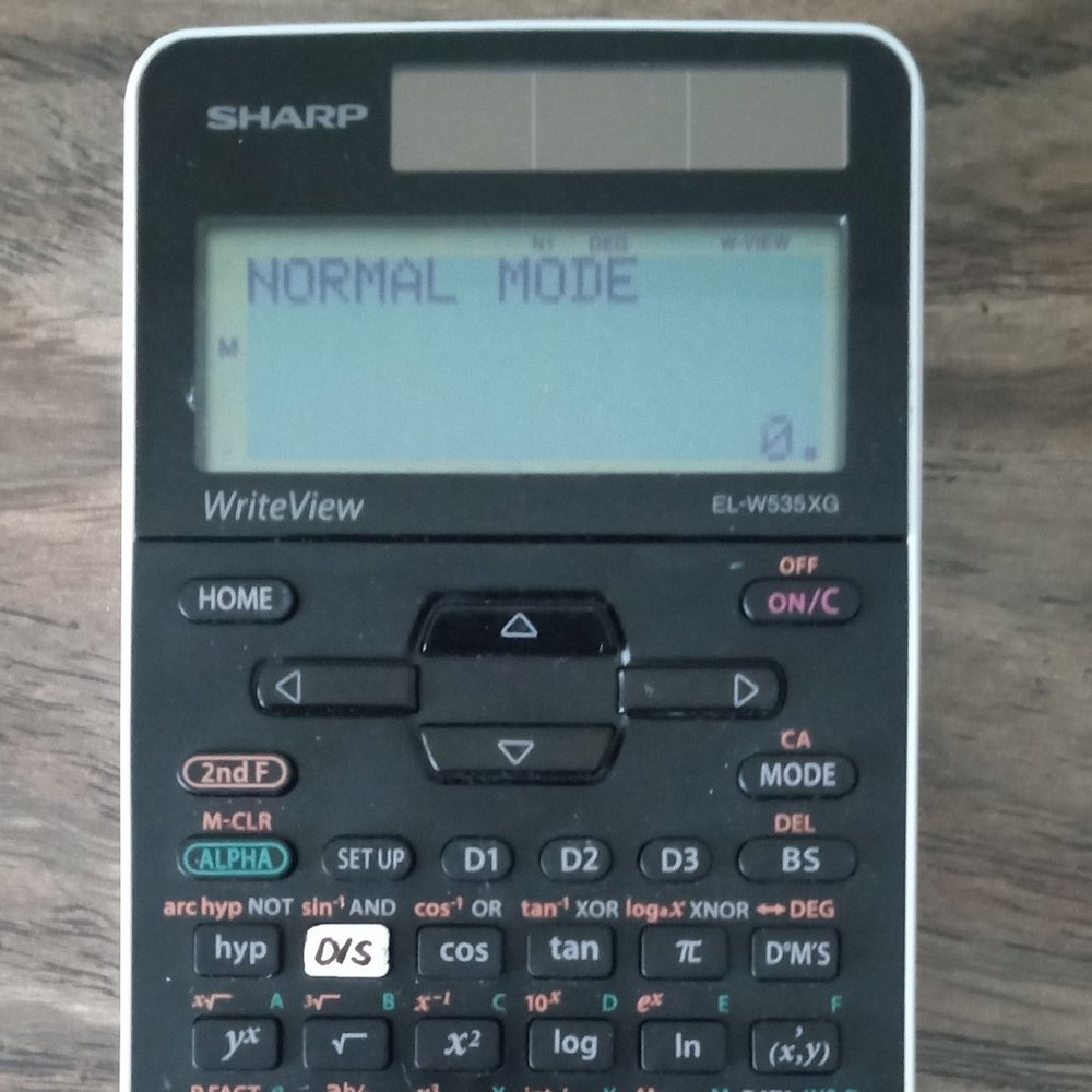 Sharp EL-W535XG WriteView Scientific Calculator , Tested & Working, Dual power